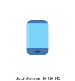 Smartphone fill style icon design, Cellphone mobile digital phone technology communication and social media theme Vector illustration