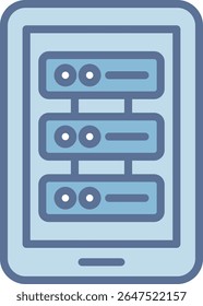 Smartphone Filled Blue Tone Icon