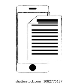 smartphone with financial document