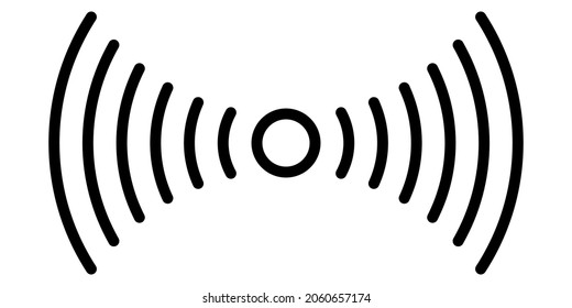 Smartphone fingerprint sensor icon simple linear logo stock illustration
