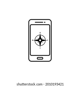 Smartphone Flat Icon Illustration Design