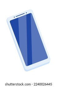 Icono plano Smartphone Tecnología moderna Dispositivo digital. Ilustración del vector