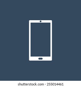  Smartphone flat icon. Modern flat icon for Web and Mobile Application. EPS 10. 