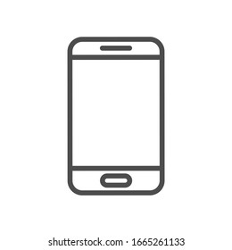 Smartphone. Flat icon. Vector illustration.