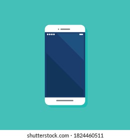 Smartphone flat icon. Vector illustration