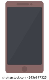 Smartphone flat icon vector isolated on white background.