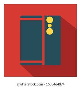 Smartphone flat icon vector - ui icon vector