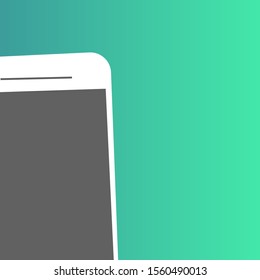 smartphone flat illustration with gradient colour. Gadget vector illustration.