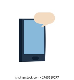 Smartphone-Flachbild-Icon-Design, Handy-Digital-und Telefon-Thema Vektorgrafik