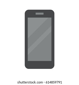 Smartphone Flat Vector Icon. Flat icon isolated on the white background. Editable EPS file. Vector illustration.