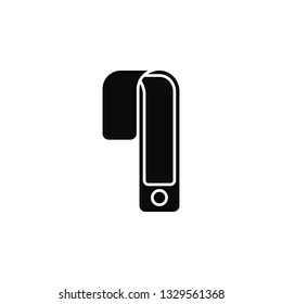 smartphone, flexible, clockicon. Simple glyph, flat vector of smartphone icons for UI and UX, website or mobile application
