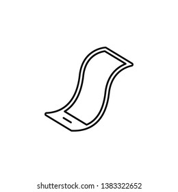 smartphone, flexible, phoneicon. Simple thin line, outline vector of Smartphone icons for UI and UX, website or mobile application
