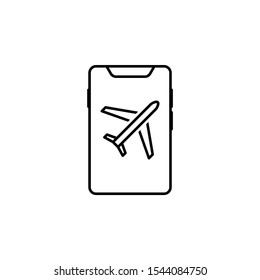 Smartphone flight mode icon. Element of smartphone icon