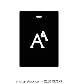 Smartphone font icon in black solid style