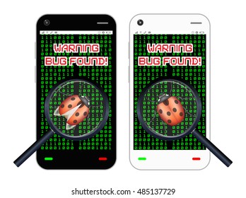smartphone found a bug