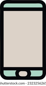 Smartphone frame with a blank display, Vector mobile device concept, Vector illustration 33