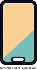 Smartphone frame with a blank display, Vector mobile device concept, Vector illustration 29
