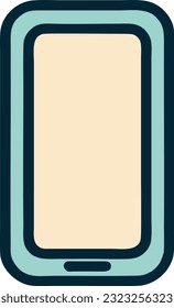 Smartphone frame with a blank display, Vector mobile device concept, Vector illustration 4