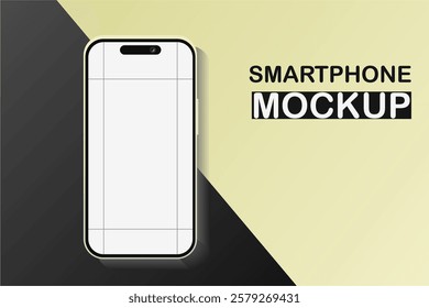 Smartphone frame less blank screen. 3d isometric illustration cell phone. Smartphone perspective view. Template for infographics or presentation UI design interface. vector