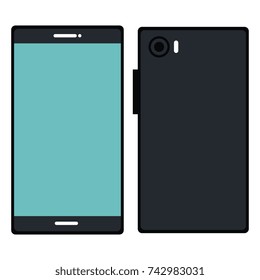 smartphone front and back