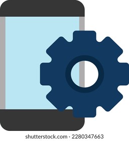 smartphone function setting vector flat illustration