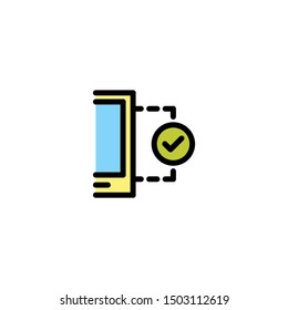 Smartphone, gadget, device icon vector. Flat icon illustration 