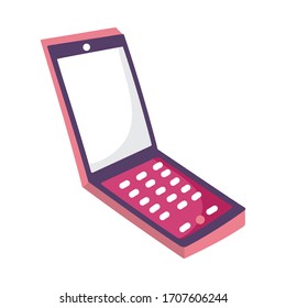 smartphone gadget device technology digital isolated icon vector illustration