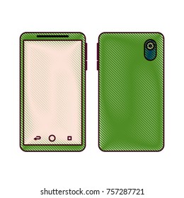 smartphone gadget didigtal front and back view design