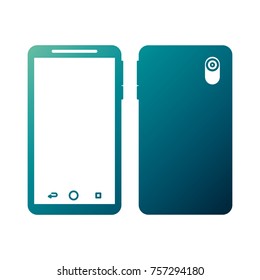 smartphone gadget didigtal front and back view design