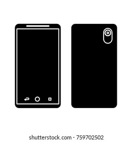 smartphone gadget didigtal front and back view design