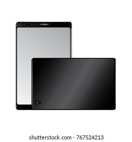 smartphone gadget digital front and back view design
