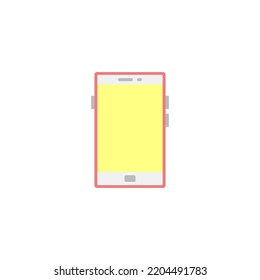 Smartphone gadget icon in color, isolated on white background 