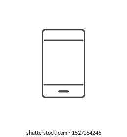 smartphone gadget technology icon line illustration design