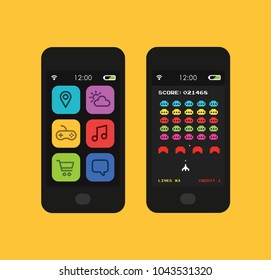 Smartphone with a game app