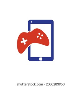 Smartphone Game Icon Logo Design Element.