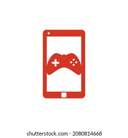 Smartphone Game Icon Logo Design Element.