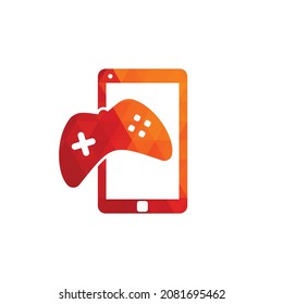 Smartphone Game Icon Logo Design Element.