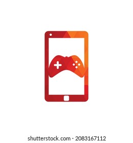 Smartphone Game Icon Logo Design Element.
