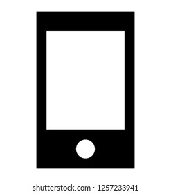 Smartphone glyph icon 
