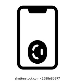 Smartphone Glyph Icon Design For Personal And Commercial Use