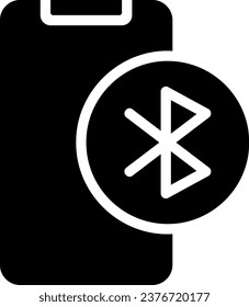 smartphone glyph icon illustration vector