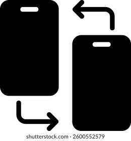 smartphone glyph icon illustration vector