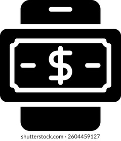 smartphone glyph icon illustration vector