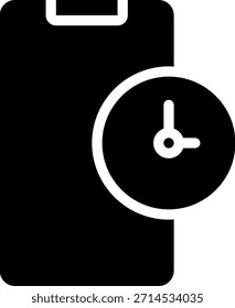 Vector de ilustración de icono de glifo de teléfono inteligente