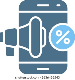 Smartphone Glyph Two Colour Icon