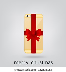 Smartphone gold Christmas present