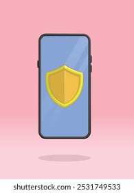 Smartphone Golden Shield Protección de seguridad fuerte