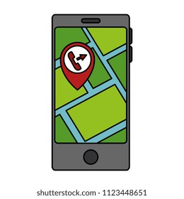 smartphone with gps app