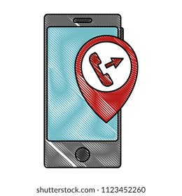 smartphone with gps app