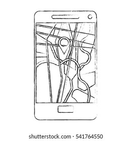 Smartphone with gps app design